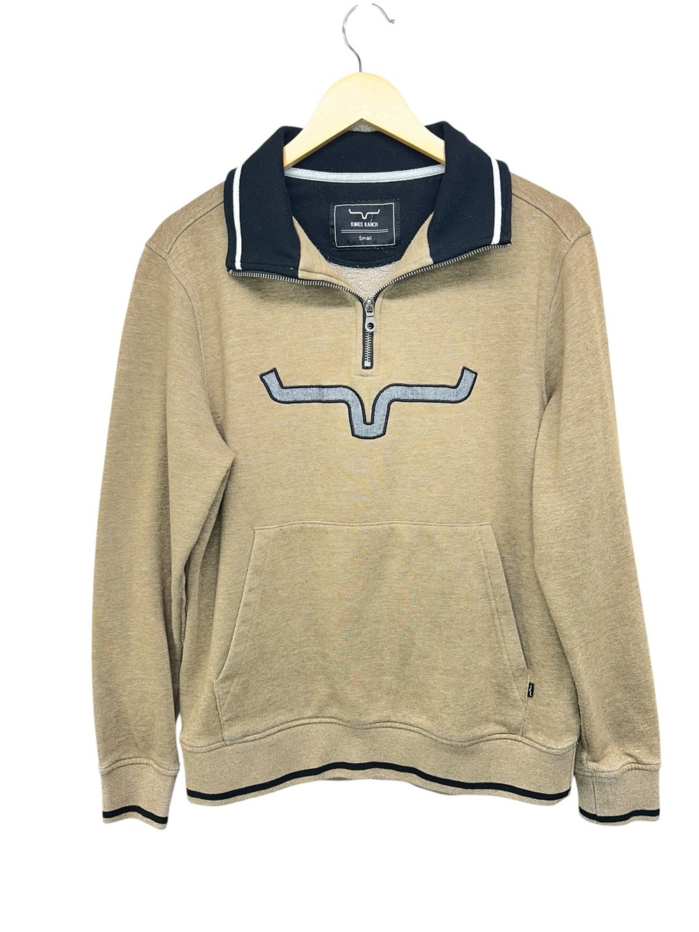 Kimes Ranch Filmore Quarter Zip Pullover Sweatshirt Mens Small